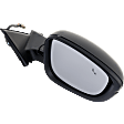Passenger Side Mirror, Power Adjust, Manual Folding, Heated, Paintable, In-Housing Signal Light, No Memory, No Puddle Light, No Auto-Dimming, With Blind Spot Detection in Glass