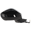 2022-2024 Honda Civic - Passenger Side Mirror, Power, Manual Folding, Non-Heated, Paintable, No Signal Light, No Memory, No Puddle Light, No Auto-Dimming, No Blind Spot Feature