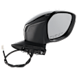 2022-2024 Honda Civic - Passenger Side Mirror, Power, Manual Folding, Non-Heated, Paintable, No Signal Light, No Memory, No Puddle Light, No Auto-Dimming, No Blind Spot Feature