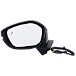 Driver Side Mirror, Power Adjust, Manual Folding, Heated, Paintable, In-housing Signal Light, No Memory, No Puddle Light, No Auto-Dimming, With Blind Spot Detection in Glass