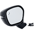 Driver Side Mirror, Power Adjust, Manual Folding, Heated, Paintable, In-housing Signal Light, No Memory, No Puddle Light, No Auto-Dimming, With Blind Spot Detection in Glass