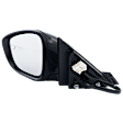 Driver Side Mirror, Power Adjust, Heated, Manual Folding, Paintable, No Signal Light, No Memory, No Puddle Light, No Auto-Dim, With Blind Spot Detection in Glass