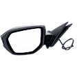 Hatchback Driver Side Mirror, Power Adjust, Non-Heated, Manual Folding, Paintable, No Signal Light, No Memory, No Puddle Light, No Auto-Dim, No Blind Spot Feature