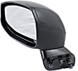 2014 Honda Civic EX-L - Driver Side Mirror, Manual Adjust, Non-Heated, Textured Black, Manual Folding, No Signal Light, No Blind Spot Feature, No Memory, No Puddle Light, No Auto-Dimming, Sedan