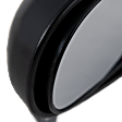 Driver Side Mirror, Manual Adjust, Non-Folding, Non-Heated, Textured Black, No Signal Light, No Memory, No Puddle Light, No Auto-Dimming, No Blind Spot Feature
