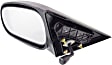 Sedan Driver Side Mirror, Manual Adjust, Non-Heated, Non-Folding, Textured Black, No Signal Light, No Memory, No Puddle Light, No Auto-Dimming, No Blind Spot Feature