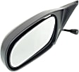 Sedan Driver Side Mirror, Manual Adjust, Non-Heated, Non-Folding, Textured Black, No Signal Light, No Memory, No Puddle Light, No Auto-Dimming, No Blind Spot Feature