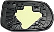 2006-2011 Honda Civic - Driver Side Mirror Glass, Non-Heated, No Blind Spot Feature