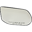 2007 Honda Civic - Mirror Glass Passenger Side, 4-Door, Sedan, Non-Heated, No Blind Spot Feature, No Signal Light