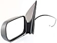 Driver Side Mirror, Power Adjust, Manual Folding, Non-Heated, Textured Black, No Signal Light, No Memory, No Puddle Light, No Auto-Dimming, No Blind Spot Feature
