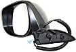 2009-2014 Honda Fit - Driver Side Mirror, Power, Manual Folding, Non-Heated, Paintable, No Signal Light, No Memory, No Puddle Light, No Auto-Dimming, No Blind Spot Feature