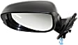 2009-2014 Honda Fit - Driver Side Mirror, Power, Manual Folding, Non-Heated, Paintable, No Signal Light, No Memory, No Puddle Light, No Auto-Dimming, No Blind Spot Feature