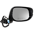 2009-2014 Honda Fit - Passenger Side Mirror, Power, Manual Folding, Non-Heated, Paintable, No Signal Light, No Memory, No Puddle Light, No Auto-Dimming, No Blind Spot Feature