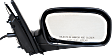 2002-2005 Honda Civic - Hatchback Passenger Side Mirror, Power Adjust, Non-Heated, Manual Folding, Textured Black, No Signal Light, Without Memory Recall, No Puddle Light, No Auto-Dimming, No Blind Spot Feature