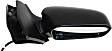2002-2005 Honda Civic - Hatchback Passenger Side Mirror, Power Adjust, Non-Heated, Manual Folding, Textured Black, No Signal Light, Without Memory Recall, No Puddle Light, No Auto-Dimming, No Blind Spot Feature