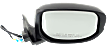 Passenger Side Mirror, Power Adjust, Manual Folding, Non-Heated, Paintable, No Signal Light, No Memory, No Puddle Light, No Auto-Dimming, No Blind Spot Feature