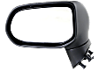 Driver Side Mirror, Power Adjust, Heated, Manual Folding, Textured Black, No Signal Light, No Memory, No Puddle Light, No Auto-Dimming No Blind Spot Feature Sedan