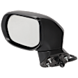 Sedan Driver Side Mirror, Power Adjust, Heated, Manual Folding, Paintable, In-housing Signal Light, No Memory, No Puddle Light, No Auto-Dim, No Blind Spot Feature