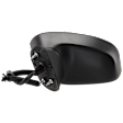 Sedan Driver Side Mirror, Power Adjust, Heated, Manual Folding, Paintable, In-housing Signal Light, No Memory, No Puddle Light, No Auto-Dim, No Blind Spot Feature