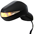 Sedan Passenger Side Mirror, Power Adjust, Heated, Manual Folding, Paintable, In-housing Signal Light, No Memory, No Puddle Light, No Auto-Dim, No Blind Spot Feature