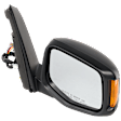 Passenger Side Mirror, Power, Manual Folding, Heated, Paintable, In-housing Signal Light, With memory, No Puddle Light, No Auto-Dimming, No Blind Spot Feature