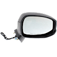 Passenger Side Mirror, Power, Manual Folding, Heated, Textured Black, No Signal Light, No Memory, No Puddle Light, No Auto-Dimming, No Blind Spot Feature