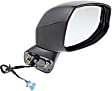 Passenger Side Mirror, Power, Manual Folding, Heated, Textured Black, No Signal Light, No Memory, No Puddle Light, No Auto-Dimming, No Blind Spot Feature