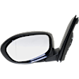 2014-2017 Honda Odyssey - Driver Side Mirror, Power, Manual Folding, Heated, Paintable, No Signal Light, No Memory, No Puddle Light, No Auto-Dimming, No Blind Spot Feature