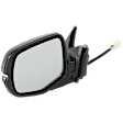 2016 Honda Pilot Elite - Driver Side Mirror, For Models without Expanded View Aspherical Glass, Power Adjust, Heated, Paintable, Manual Folding, In-housing Signal Light, No Blind Spot Feature, With Memory, No Puddle Light, No Auto-Dimming