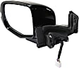 2016 Honda Pilot - Driver Side Mirror, Power Adjust, Heated, Paintable, Manual Folding, In-housing Signal Light, No Blind Spot Feature, With Memory, No Puddle Light, No Auto-Dimming