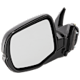 Driver Side Mirror, Power Adjust, Heated, Manual Folding, Paintable, No Signal Light, With Memory, No Puddle Light, No Auto-Dim, No Blind Spot Feature