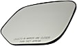 Passenger Side Mirror Glass, Heated, No Blind Spot Feature
