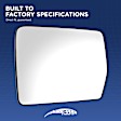 Passenger Side Mirror Glass, Non-Heated, No Blind Spot Feature, Convex, With Backing Plate