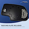 Passenger Side Mirror Glass, Non-Heated, No Blind Spot Feature, Convex, With Backing Plate