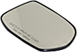 2007-2011 Honda CR-V - Passenger Side Mirror Glass, Heated, No Blind Spot Feature, Backing Plate Included