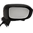 2014-2015 Honda Civic - Passenger Side Mirror, Power, Manual Folding, Non-Heated, Paintable, No Signal Light, No Memory, No Puddle Light, No Auto-Dimming, No Blind Spot Feature