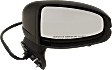 Passenger Side Mirror, Power, Manual Folding, Non-Heated, Paintable, No Signal Light, No Memory, No Puddle Light, No Auto-Dimming, No Blind Spot Feature, EX Model
