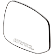 Passenger Side Mirror Glass, Non-Heated, No Blind Spot Feature