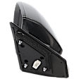 2013-2016 Hyundai Santa Fe - Driver Side Mirror, Power, Manual Folding, Non-Heated, Paintable, No Signal Light, No Memory, No Puddle Light, No Auto-Dimming, No Blind Spot Feature