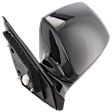 2013-2016 Hyundai Santa Fe - Driver Side Mirror, Power, Manual Folding, Non-Heated, Paintable, No Signal Light, No Memory, No Puddle Light, No Auto-Dimming, No Blind Spot Feature