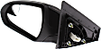 Driver Side Mirror, Power Adjust, Non-Heated, Manual Folding, Paintable, No Signal Light, No Memory, No Puddle Light, No Auto-Dim, With Blind Spot Glass