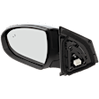 Driver Side Mirror, Power Adjust, Manual Folding, Heated, Paintable, In-housing Signal Light, With memory, No Puddle Light, No Auto-Dimming, With Blind Spot Detection in Glass