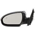Driver Side Mirror, Power Adjust, Manual Folding, Heated, Paintable, In-housing Signal Light, With memory, No Puddle Light, No Auto-Dimming, With Blind Spot Detection in Glass
