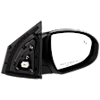 Passenger Side Mirror, Power Adjust, Manual Folding, Heated, Paintable, In-housing Signal Light, No Memory, No Puddle Light, No Auto-Dimming, With Blind Spot Detection in Glass