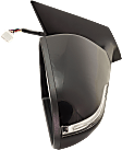2015 Hyundai Sonata - Passenger Side Mirror, Power Adjust, Heated, Paintable, Manual Folding, In-housing Signal Light, With Blind Spot Detection in Glass, No Memory, No Puddle Light, No Auto-Dimming