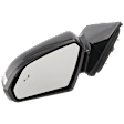 Driver Side Mirror, Power Adjust, Manual Folding, Heated, Paintable, In-housing Signal Light, With memory, No Puddle Light, No Auto-Dimming, With Blind Spot Detection in Glass
