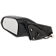Driver Side Mirror, Power Adjust, Manual Folding, Heated, Paintable, In-housing Signal Light, With memory, No Puddle Light, No Auto-Dimming, With Blind Spot Detection in Glass