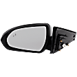Driver Side Mirror, Power Adjust, Heated, Manual Folding, Paintable, In-housing Signal Light, No Memory, No Puddle Light, No Auto-Dim, With Blind Spot Detection in Glass