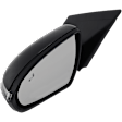 Driver Side Mirror, Power Adjust, Heated, Manual Folding, Paintable, In-housing Signal Light, No Memory, No Puddle Light, No Auto-Dim, With Blind Spot Detection in Glass
