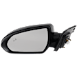 Driver Side Mirror, Power Adjust, Heated, Manual Folding, Paintable, In-housing Signal Light, No Memory, No Puddle Light, No Auto-Dim, With Blind Spot Detection in Glass
